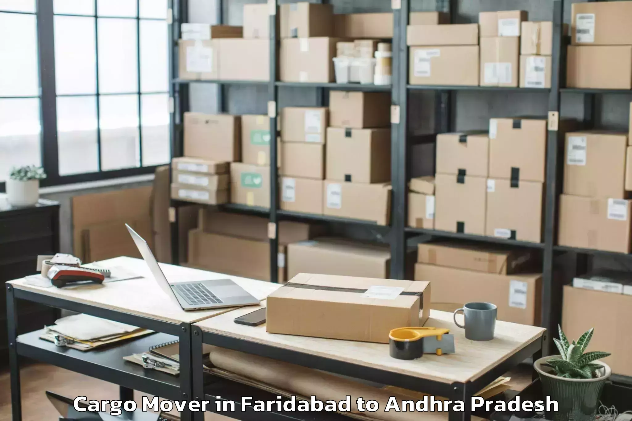 Book Faridabad to Garugubilli Cargo Mover Online